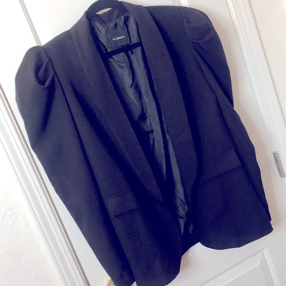New Collection Black Puff Sleeve Blazer from Nasty Gal Never Worn!